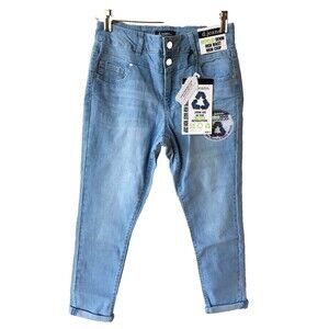 D. Jeans womens High Waist Mom Crop Jeans size 4 Light Jill 27" inseam uncuffed